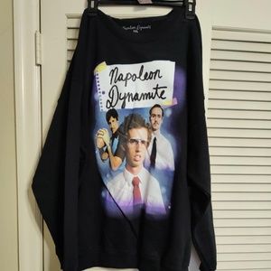 (25) Men's Napoleon Dynamite Sweatshirt Black size 2xl